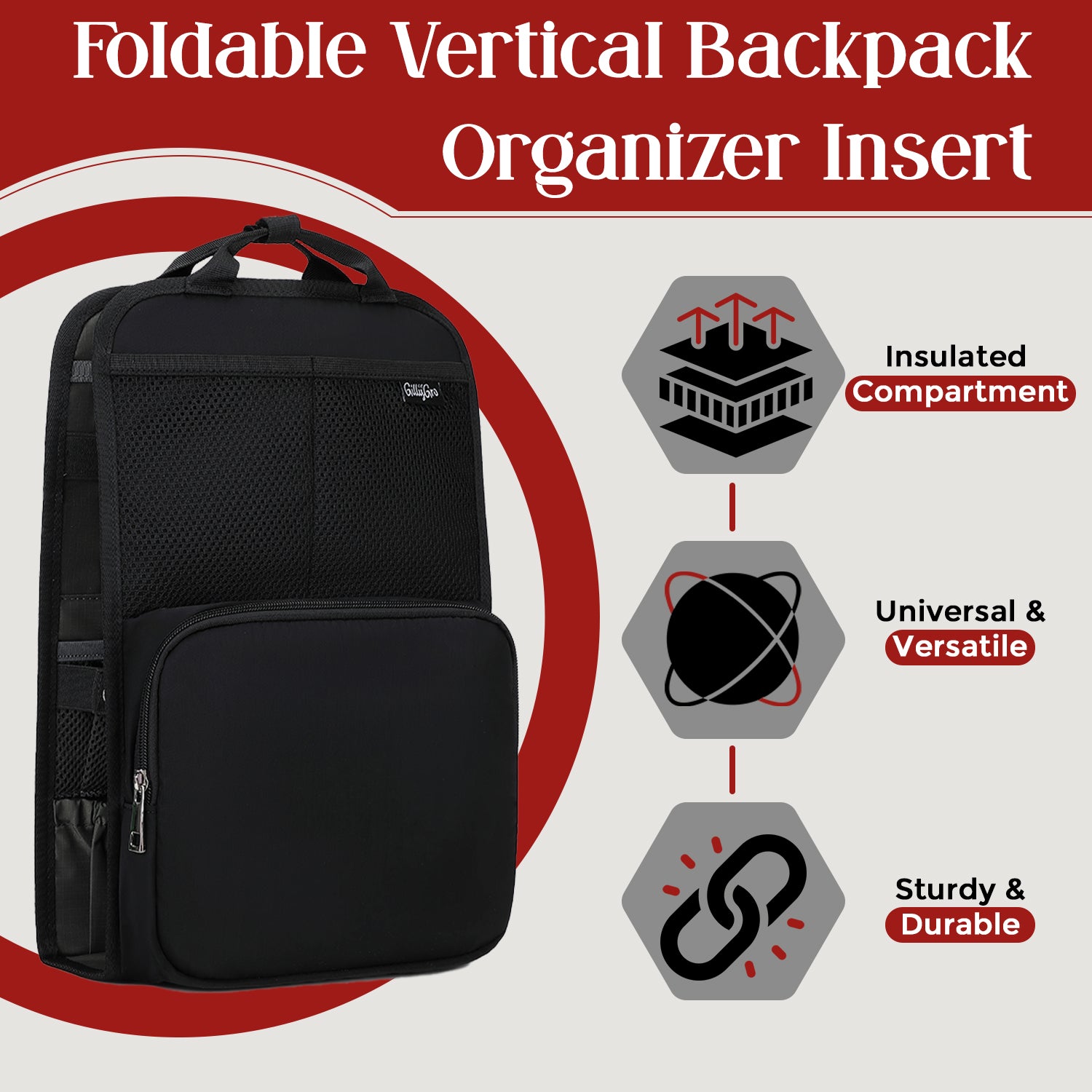 The FlexPack: Black Bag Organizer